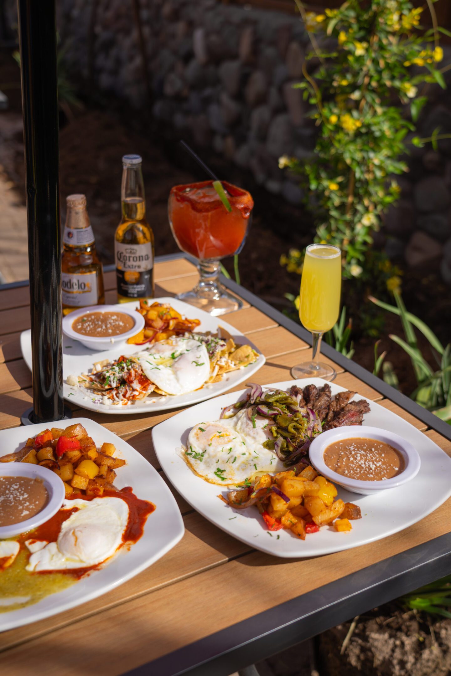 Weekend brunch spread at Casa 16 Phoenix