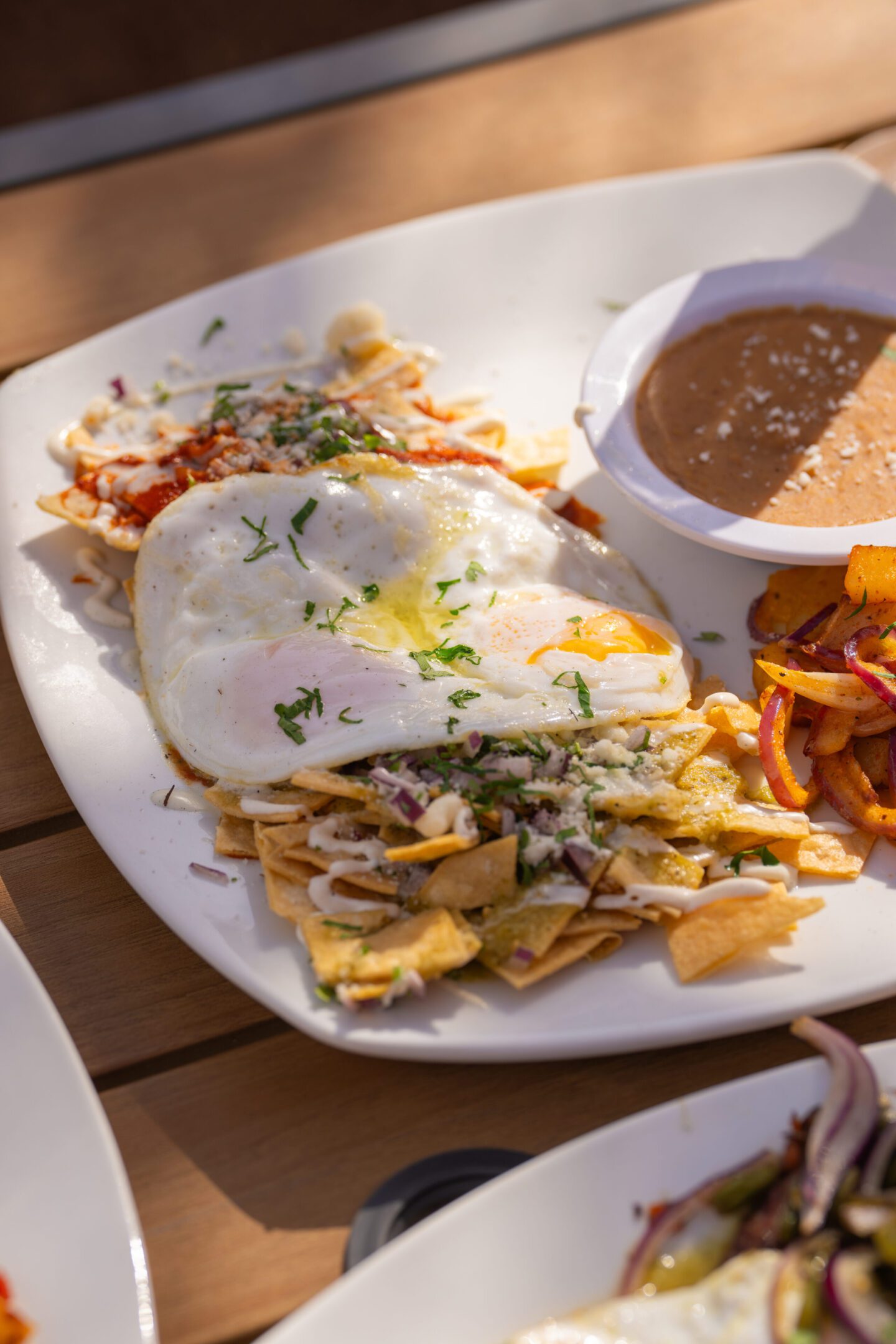 Weekend brunch table at Casa 16